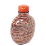 Lot 424 Gorgeous Hardstone Carved Snuff Bottle