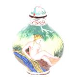 Lot 427 Chinese Enamel Bathing Beauties Snuff Bottle