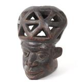 Lot 500 Authentic Bamum Helmet Mask, Cameroon Grasslands