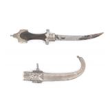 Lot 13 Engraved Moroccan Jambiya Dagger