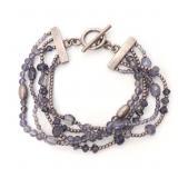 Lot 91 Lovely Amethyst & Silver Bracelet