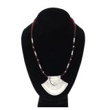 Lot 93 Islamic Silver Panel Tuareg Lotus Necklace