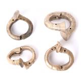 Lot 145 Tuareg Brass Currency Bracelets, 20th C.