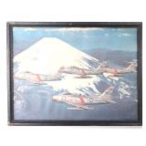 Lot 179 Framed Aviation Print, North American Aviation