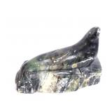 Lot 187 Alaskan Carved Soapstone Seal,  Signed