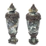 Lot 194 Green Marble Baluster Column