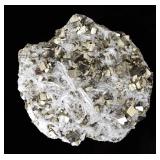 Lot 217 Cubic Pyrite, Sphalerite and Quartz Crystal Mineral Specimen
