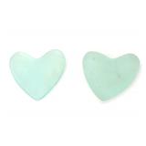 Lot 230 Two Heart Shaped Sea Glass Pieces