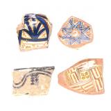 Lot 245 Ancient Islamic Ceramic Fragments, 4 pieces