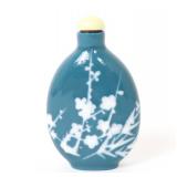 Lot 275 Beautiful Chinese Light Blue Glazed Snuff Bottle