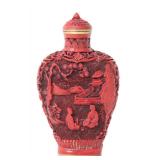 Lot 284 Chinese Imitating Cinnabar Snuff Bottle