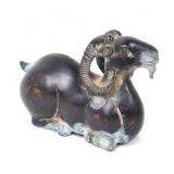 Lot 331 Bronze Model of Recumbent Ram
