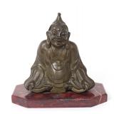 Lot 333 Chinese Heavy Metal Statue of a Scholar
