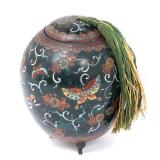 Lot 346 Fine Chinese Butterfly Cloisonne Vessel