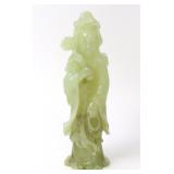 Lot 430 Chinese Carved Pale Bowenite Quanyin