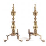 Lot 510 Early 19th Century NY Sheffield Andirons