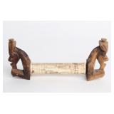 Lot 164 Old Batak Carved Bone Ritual Calendar Box w Finials