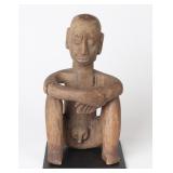 Lot 200 Seated African Wood Figure