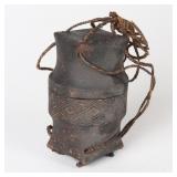 Lot 201 African Incised Lidded Vessel, Pende Peoples 20th c.