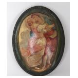 Lot 225 Vintage Wall Plaque of Dancing Man and Woman