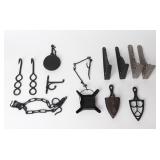 Lot 229 Assorted lot of wrought Iron Kitchen Miniatures