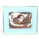 Lot 250 Oil on Glass Mixed Media