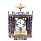 Lot 257 Fine Cloisonne Mantle Clock