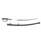 Lot 7 US Civil War Model 1860 Light Cavalry Saber & Scabbard