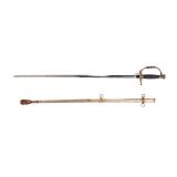 Lot 10 US Staff & Field Sword w Scabbard