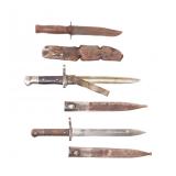 Lot 29 Two Mauser Artillery Bayonets & Mexican Knife