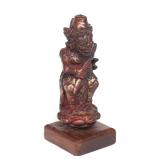 Lot 61 Rakshasa Demon Kris Handle in Gilt Red Lacquer, Balinese 19th20th c.