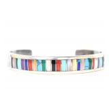 Lot 171 Stunning Navajo Multi-Gem Bracelet