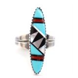 Lot 172 Native American Sterling Silver Ring, Signed