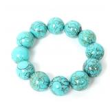 Lot 189 Lovely Natural Turquoise Bead Bracelet