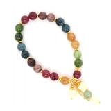 Lot 192 Gorgeous Multi-Gem Beaded Bracelet, Tulips