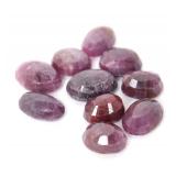 Lot 204 Gorgeous Oval Cut Raw Ruby Specimens