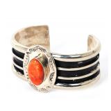 Lot 232 Lovely Spiny Lobster Cuff Bracelet, Sterling Silver