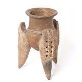 Lot 315 Costa Rican Polychrome Tripod Vessel, 500 AD