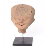 Lot 318 Vera Cruz Smiling Pottery Sonriente Head, 600 - 800 AD