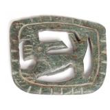 Lot 325 Rare Costa Rican Openwork Animal Plaque, 150-700 CE