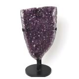 Lot 384 Impressive Large Amethyst on Custom Stand
