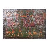 Lot 446 Persian Lacquer Painting on Board, Qajar Dynasty 1789-1925