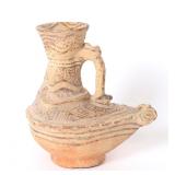 Lot 450 Elaborate Ghurid Pottery Bird Form Pouring Vessel