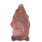 Lot 508 Chinese Red Jasper Gongshi Scholar Stone