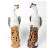 Lot 516 Chinese Porcelain Phoenix Statues, Pair