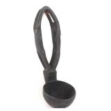 Lot 559 Philippines Wood Carved Marriage or Unity Spoon