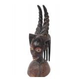 Lot 568 Yoruba Helmet Crest Head Piece, Nigeria