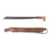 Lot 38 Dayak Mandau Headhunters Sword wScabbard