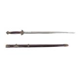 Lot 44 Chinese Long Sword with Scabbard