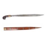 Lot 68 Tenegre with Brass and Carabao Horn, Circa 1900-1950